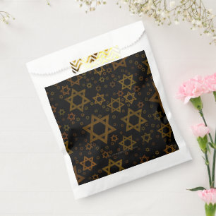SlipperyJoe's Hanukkah-themed Star David artistic Favour Bags