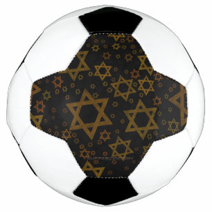 SlipperyJoe's Hanukkah-themed Star David artistic  Football