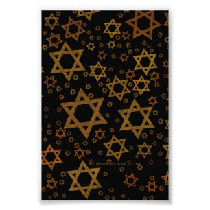 SlipperyJoe's Hanukkah-themed Star David artistic Photo Print