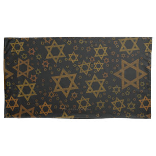 SlipperyJoe's Hanukkah-themed Star David artistic Pillowcase