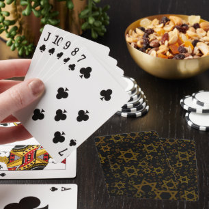 SlipperyJoe's Hanukkah-themed Star David artistic Playing Cards