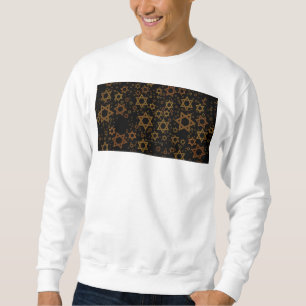 SlipperyJoe's Hanukkah-themed Star David artistic Sweatshirt