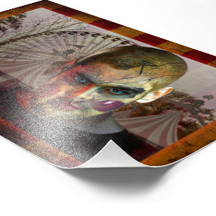 SlipperyJoe's Happy Halloween creepy doll face bal Photo Print
