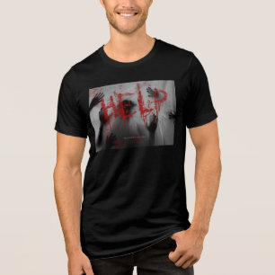 SlipperyJoe's Happy Halloween LGBTQIA sheet chilli Tri-Blend Shirt