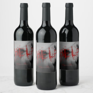 SlipperyJoe's Happy Halloween LGBTQIA sheet chilli Wine Label