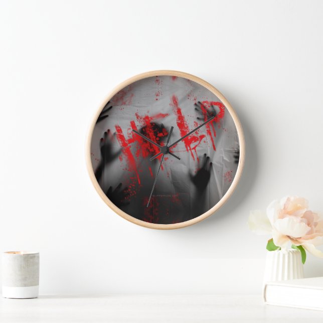 SlipperyJoe's Happy Halloween LGBTQIA sheet shadow Clock (Home)