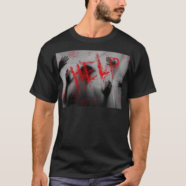 SlipperyJoe's Happy Halloween LGBTQIA sheet shadow T-Shirt (Front)