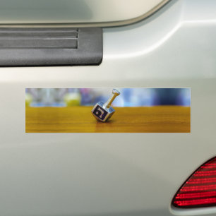 SlipperyJoe's Happy Hanukkah four-sided spinning t Bumper Sticker