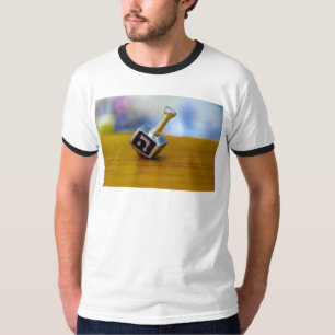 SlipperyJoe's Happy Hanukkah four-sided spinning t T-Shirt