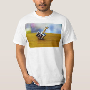 SlipperyJoe's Happy Hanukkah four-sided spinning t T-Shirt