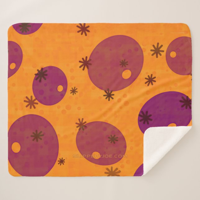 SlipperyJoe's Happy Hanukkah Jewish Hebrew jelly-f Sherpa Blanket (Front (Horizontal))