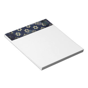 SlipperyJoe's Happy Hanukkah multiple Star of Davi Notepad