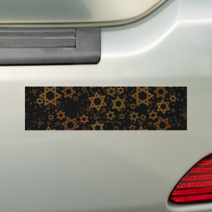 SlipperyJoe's Happy Hanukkah multiple Stars of Dav Bumper Sticker