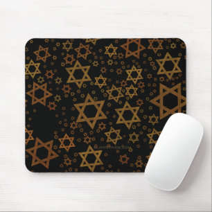 SlipperyJoe's Happy Hanukkah multiple Stars of Dav Mouse Mat