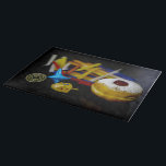 SlipperyJoe's Happy Hanukkah Star of David coin me Cutting Board<br><div class="desc">SlipperyJoe's Happy Hanukkah Star of David coin menorah colourful candles Celebration Jewish sufganiyah treat Hebrew Chanukah dreidels traditional spinning tops gifts decorations Judaism religion artistic jelly-filled doughnut powdered sugar</div>