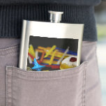 SlipperyJoe's Happy Hanukkah Star of David coin me Hip Flask<br><div class="desc">SlipperyJoe's Happy Hanukkah Star of David coin menorah colourful candles Celebration Jewish sufganiyah treat Hebrew Chanukah dreidels traditional spinning tops gifts decorations Judaism religion artistic jelly-filled doughnut powdered sugar</div>