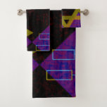 SlipperyJoe's Happy Hanukkah Star of David menorah Bath Towel Set<br><div class="desc">SlipperyJoe's Happy Hanukkah Star of David menorah Dreidel artistic Celebration Candles Jewish Hebrew Chanukah gifts decorations Judaism religion culture religious practices traditions geometric symbolic design depth contrast order symmetry</div>