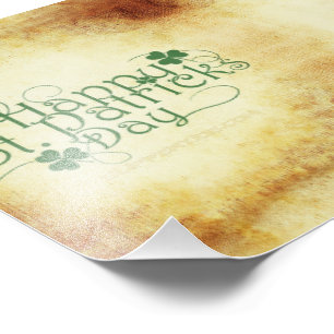 SlipperyJoe's Happy St. Patrick's Day holiday Iris Photo Print