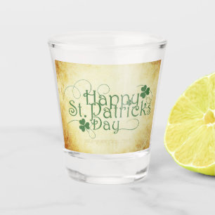 SlipperyJoe's Happy St. Patrick's Day holiday Iris Shot Glass