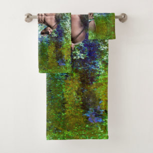 SlipperyJoe's highly muscular adult man shirtless  Bath Towel Set