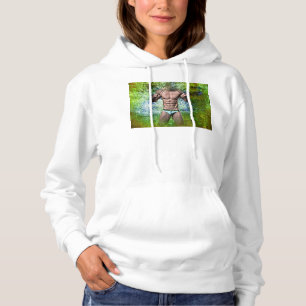 SlipperyJoe's highly muscular adult man shirtless Hoodie