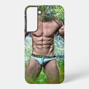 SlipperyJoe's highly muscular adult man shirtless  Samsung Galaxy Case