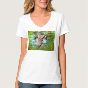 SlipperyJoe's highly muscular adult man shirtless T-Shirt