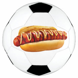 SlipperyJoe's Hotdog mustard sliced meat bun grill Football