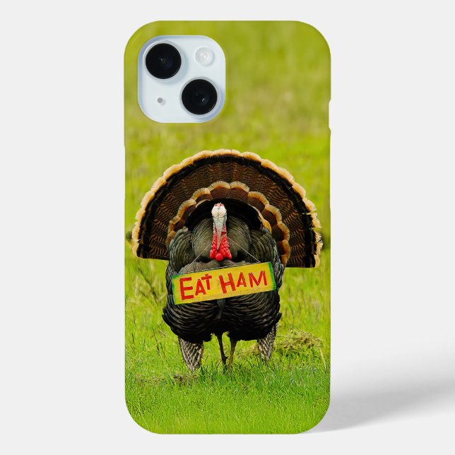 SlipperyJoe's humorous clever Thanksgiving theme t Case-Mate iPhone Case (Back)