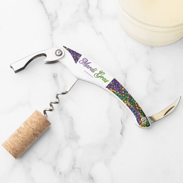 SlipperyJoe's iconic Mardi Gras–themed image elega Corkscrew (Front)