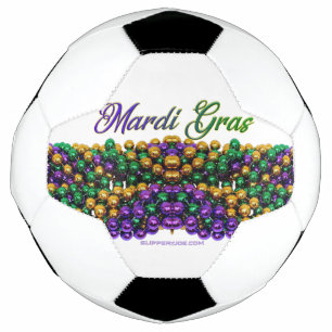 SlipperyJoe's iconic Mardi Gras–themed image elega Football