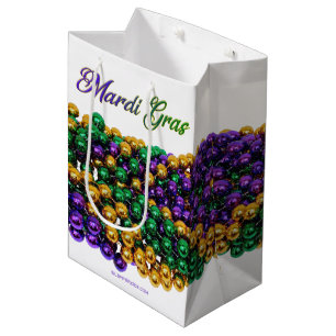 SlipperyJoe's iconic Mardi Gras–themed image elega Medium Gift Bag