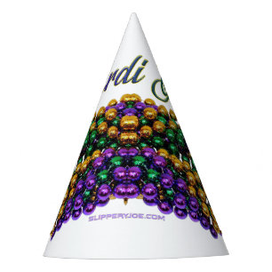 SlipperyJoe's iconic Mardi Gras–themed image elega Party Hat