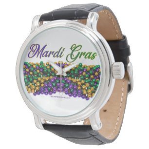 SlipperyJoe's iconic Mardi Gras–themed image elega Watch