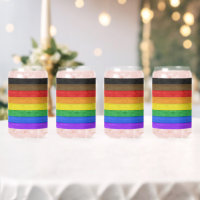 SlipperyJoe's Inclusive gay pride flag textured ru