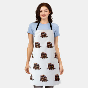 SlipperyJoe's indulgent multi-layer chocolate cake Apron
