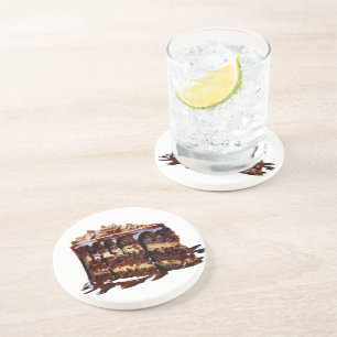 SlipperyJoe's indulgent multi-layer chocolate cake Coaster