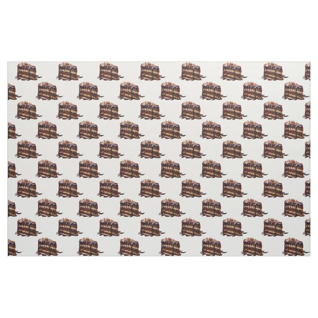 SlipperyJoe's indulgent multi-layer chocolate cake Fabric (Yard)