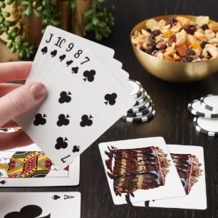 SlipperyJoe's indulgent multi-layer chocolate cake Playing Cards