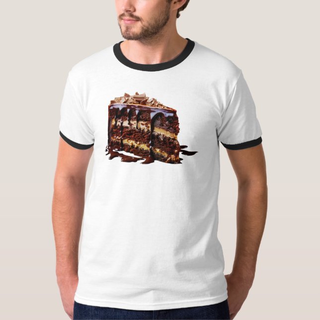SlipperyJoe's indulgent multi-layer chocolate cake T-Shirt (Front)