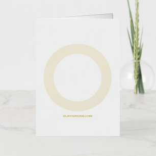 SlipperyJoe's Intersex pride flag yellow backgroun Foil Holiday Card