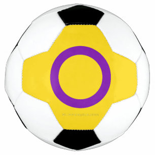 SlipperyJoe's Intersex pride flag yellow backgroun Football