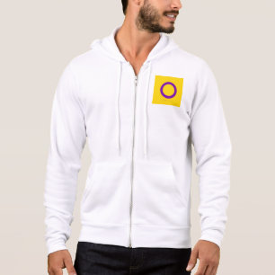 SlipperyJoe's Intersex pride flag yellow backgroun Hoodie