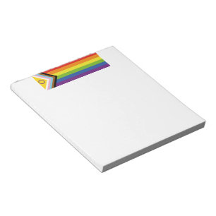 SlipperyJoe's Intersex pride flag yellow backgroun Notepad
