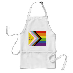 SlipperyJoe's Intersex pride flag yellow backgroun Standard Apron