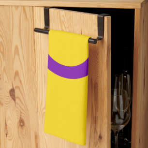 SlipperyJoe's Intersex pride flag yellow backgroun Tea Towel