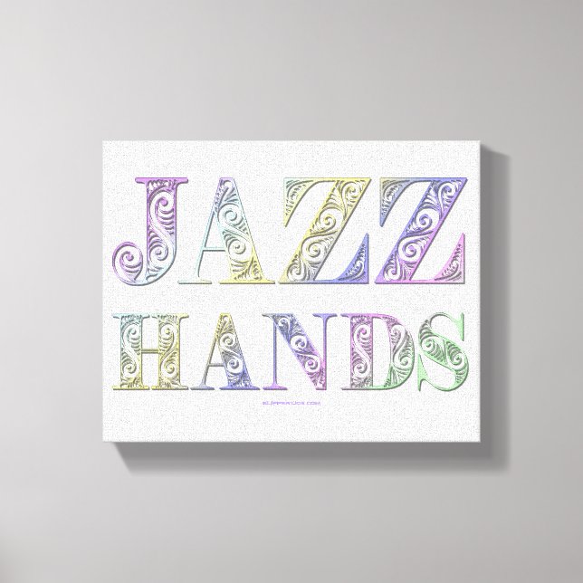 SlipperyJoe's Jazz Hands Broadway musicals dance  Canvas Print (Front)