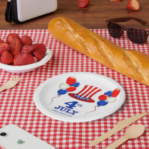 SlipperyJoe's july 4th Independence day classic Un Paper Plate