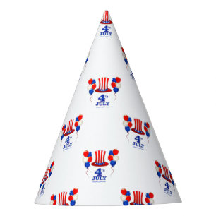 SlipperyJoe's july 4th Independence day classic Un Party Hat