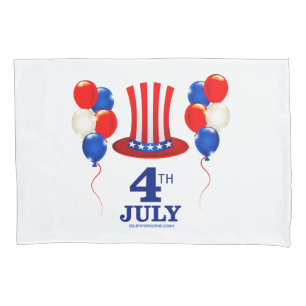 SlipperyJoe's july 4th Independence day classic Un Pillowcase